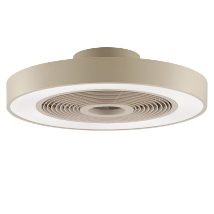 Brilliant - Plafonnier LED RGBW dimmable avec ventilateur CATANIA LED/37W/230V 2700-6500K Ø 48,6 cm beige + télécommande