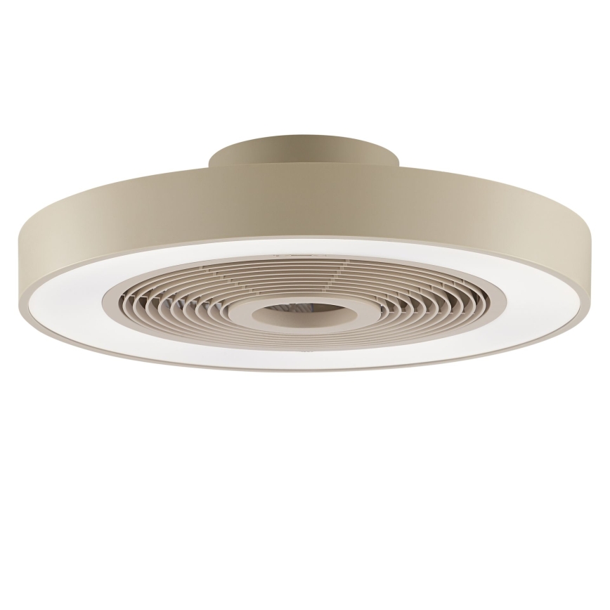 Brilliant - Plafonnier LED RGBW dimmable avec ventilateur CATANIA LED/37W/230V 2700-6500K Ø 48,6 cm beige + télécommande