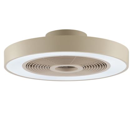 Brilliant - Plafonnier LED RGBW dimmable avec ventilateur CATANIA LED/37W/230V 2700-6500K Ø 48,6 cm beige + télécommande