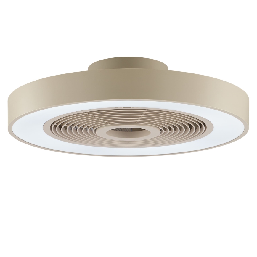 Brilliant - Plafonnier LED RGBW dimmable avec ventilateur CATANIA LED/37W/230V 2700-6500K Ø 48,6 cm beige + télécommande