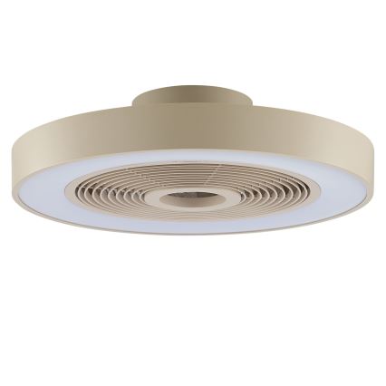 Brilliant - Plafonnier LED RGBW dimmable avec ventilateur CATANIA LED/37W/230V 2700-6500K Ø 48,6 cm beige + télécommande