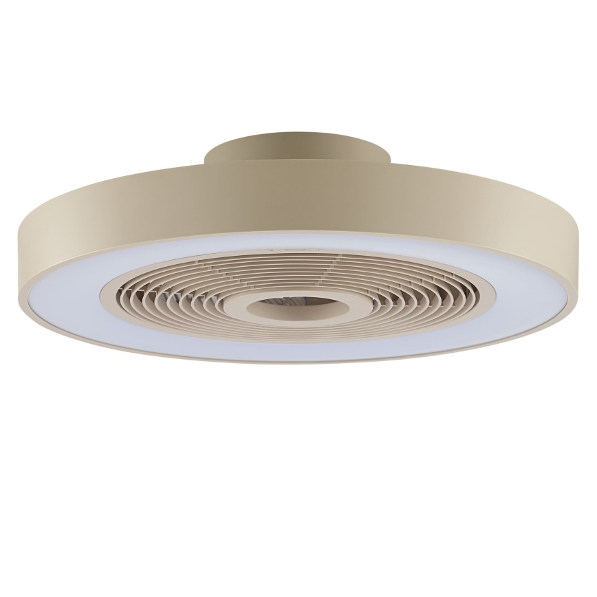 Brilliant - Plafonnier LED RGBW dimmable avec ventilateur CATANIA LED/37W/230V 2700-6500K Ø 48,6 cm beige + télécommande