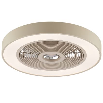 Brilliant - Plafonnier LED RGBW dimmable avec ventilateur CATANIA LED/37W/230V 2700-6500K Ø 48,6 cm beige + télécommande