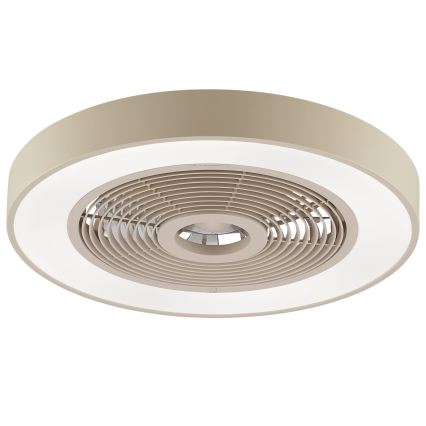 Brilliant - Plafonnier LED RGBW dimmable avec ventilateur CATANIA LED/37W/230V 2700-6500K Ø 48,6 cm beige + télécommande