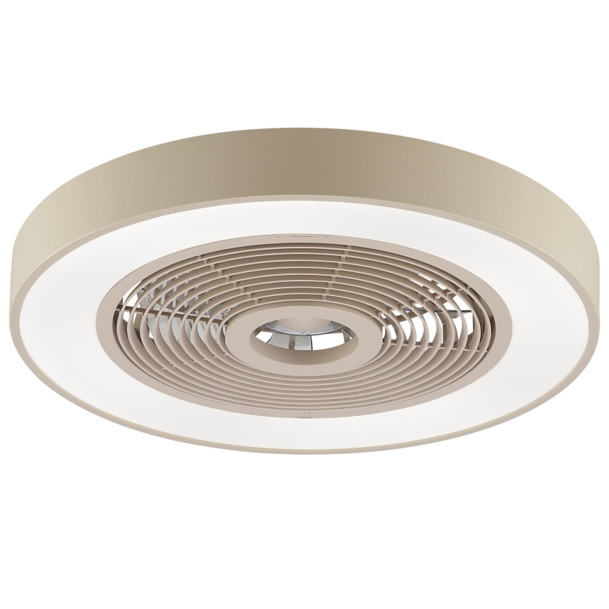 Brilliant - Plafonnier LED RGBW dimmable avec ventilateur CATANIA LED/37W/230V 2700-6500K Ø 48,6 cm beige + télécommande