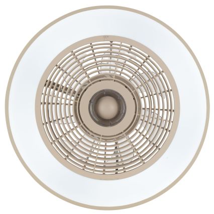 Brilliant - Plafonnier LED RGBW dimmable avec ventilateur CATANIA LED/37W/230V 2700-6500K Ø 48,6 cm beige + télécommande