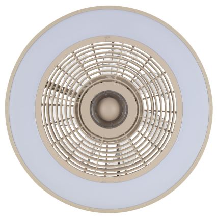 Brilliant - Plafonnier LED RGBW dimmable avec ventilateur CATANIA LED/37W/230V 2700-6500K Ø 48,6 cm beige + télécommande