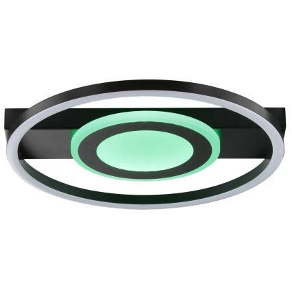 Brilliant - Plafonnier LED RGBW dimmable MAUREEN LED/20W/230V 3000-6500K noir + télécommande