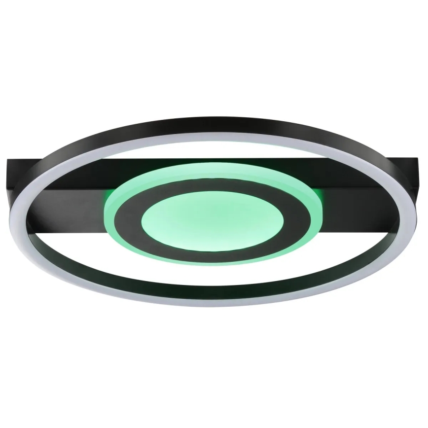 Brilliant - Plafonnier LED RGBW dimmable MAUREEN LED/20W/230V 3000-6500K noir + télécommande