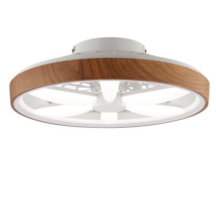 Brilliant - LED RGBW Ventilateur de plafond à intensité variable GAIANO LED/24W/230V 2700-6500K d. 48 cm marron + Télécommande