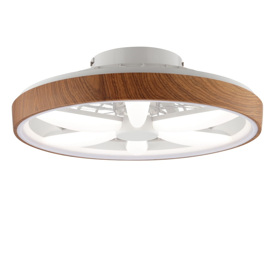 Brilliant - LED RGBW Ventilateur de plafond à intensité variable GAIANO LED/24W/230V 2700-6500K d. 48 cm marron + Télécommande
