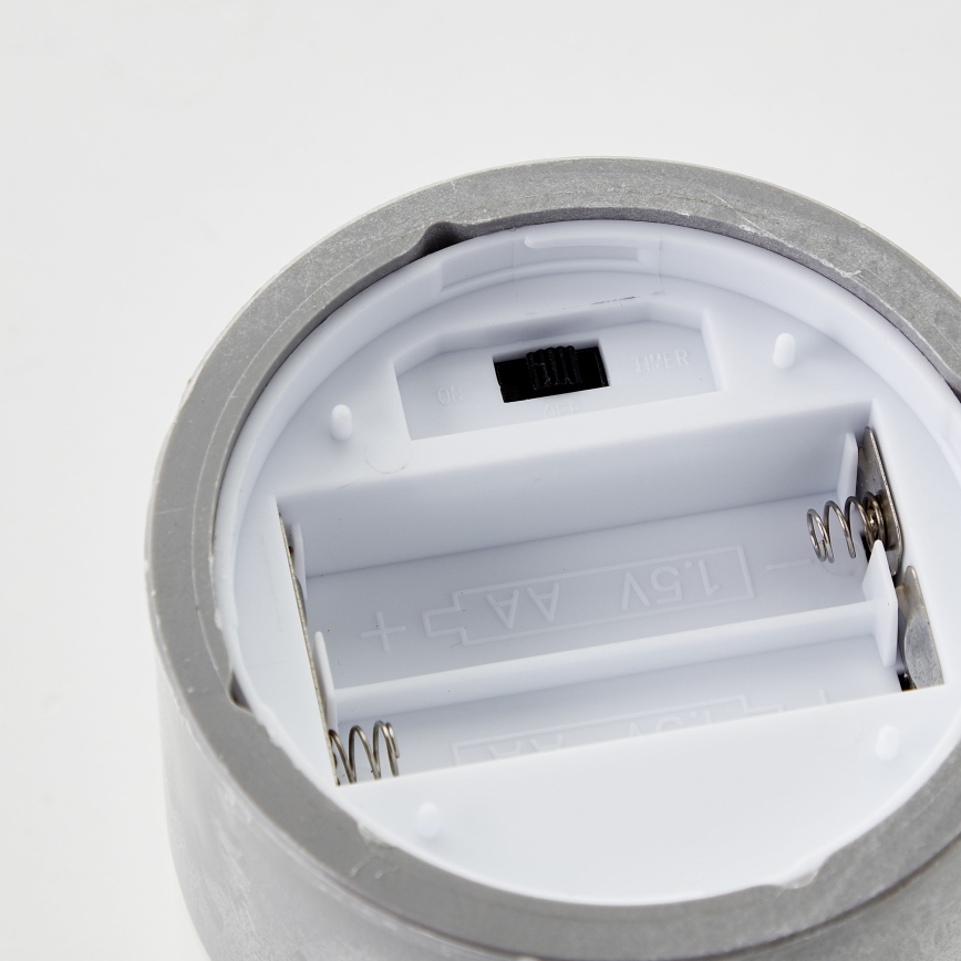 Brilliant - Lot de 3 bougies LED BOUGIE LED/2xAA IP44 gris/fumé