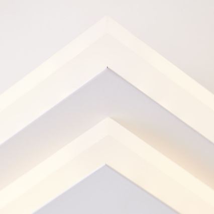 Brilliant - Plafonnier à intensité variable IORGO LED/40W/230V 3000K 43,5x43,5 cm blanc/noir