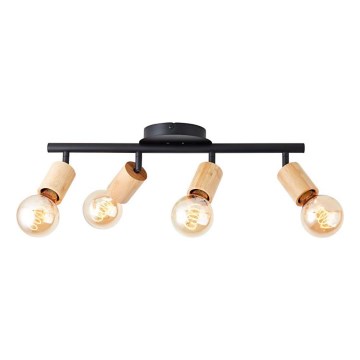 Brilliant - Luminaire à spots 4xE27/28W/230V bambou