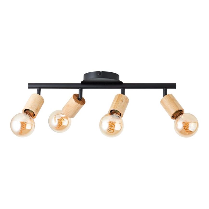 Brilliant - Luminaire à spots 4xE27/28W/230V bambou