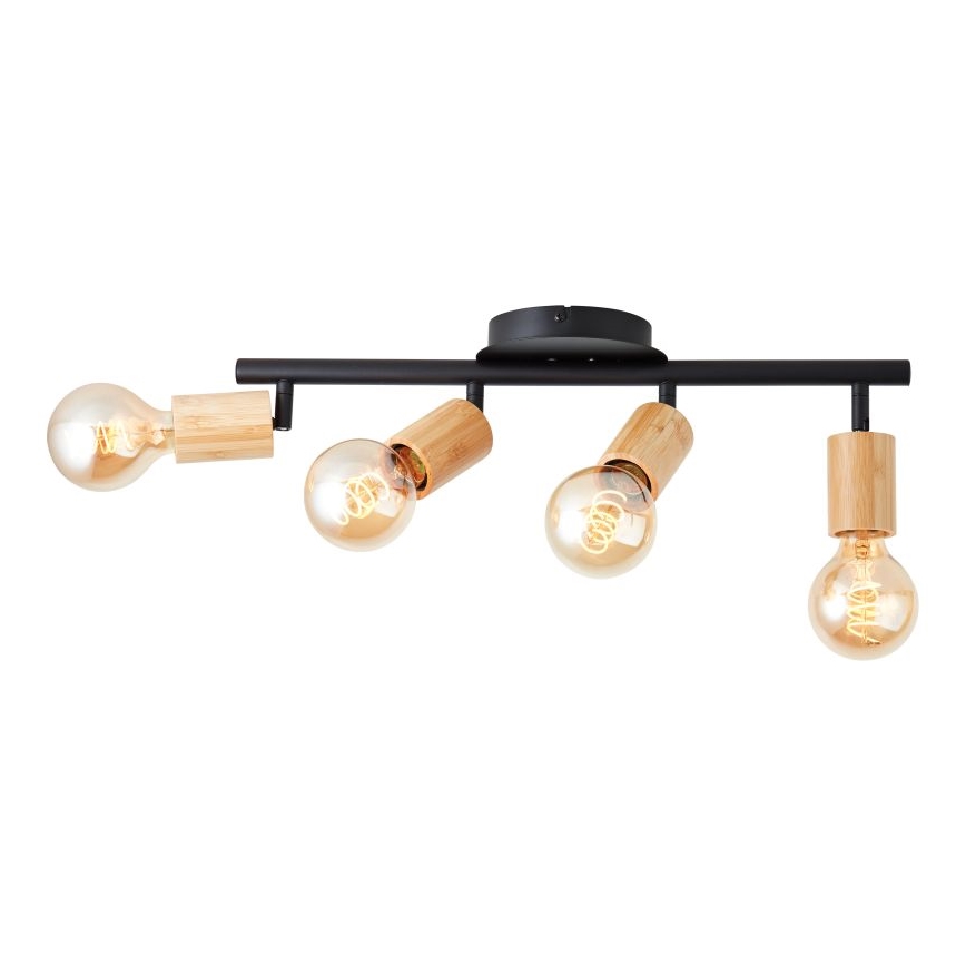 Brilliant - Luminaire à spots 4xE27/28W/230V bambou