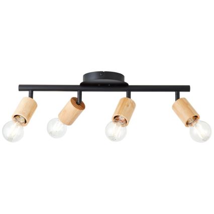 Brilliant - Luminaire à spots 4xE27/28W/230V bambou
