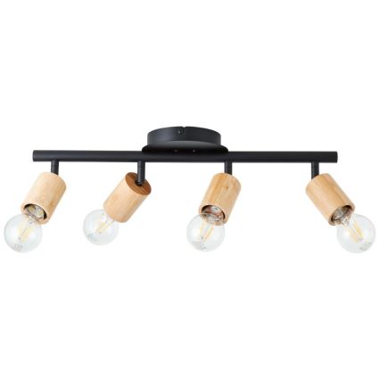 Brilliant - Luminaire à spots 4xE27/28W/230V bambou