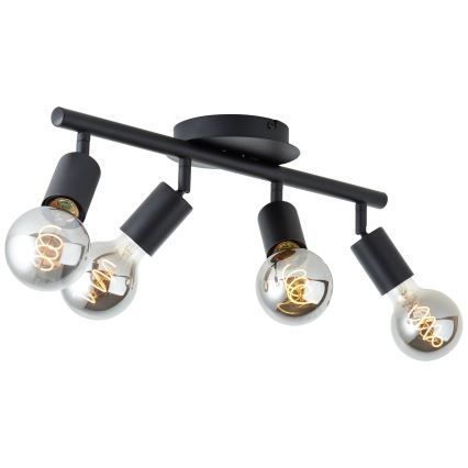 Brilliant - Luminaire à spots 4xE27/28W/230V noir