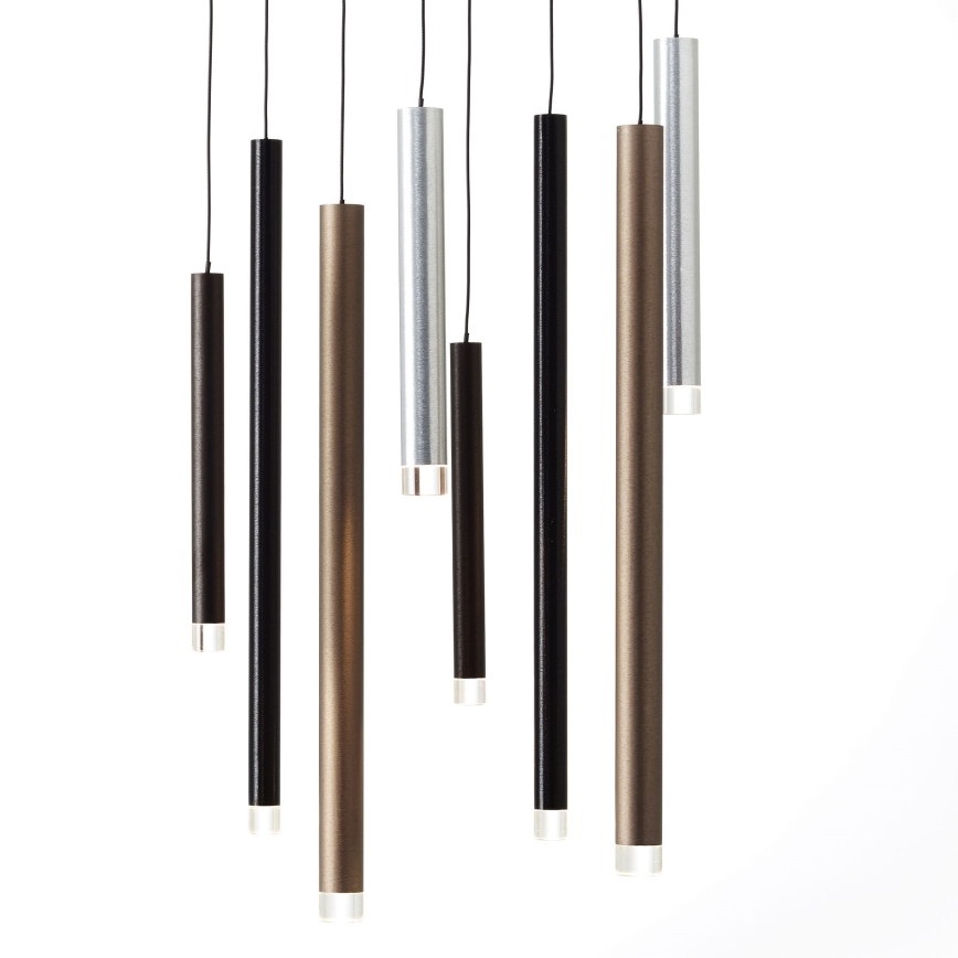 Brilliant - LED Lustre dimmable suspendu sur câble CEMBALO LED/32W/230V chrome mat/noir/marron