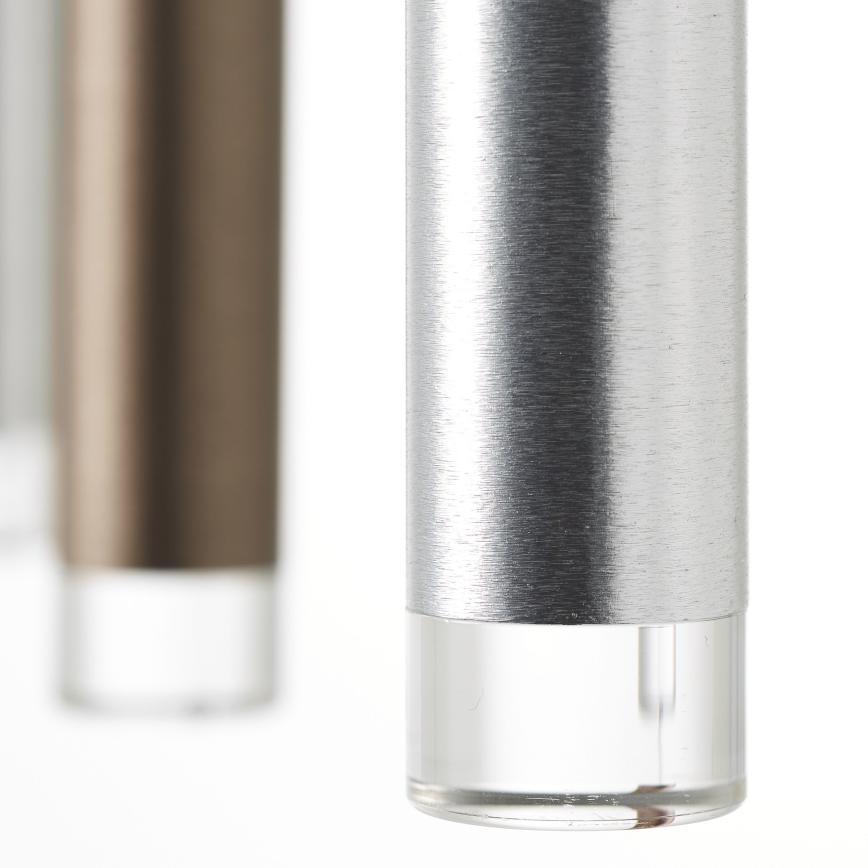 Brilliant - LED Lustre dimmable suspendu sur câble CEMBALO LED/32W/230V chrome mat/noir/marron