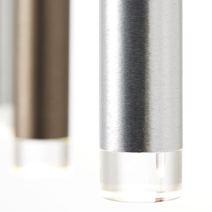 Brilliant - LED Lustre dimmable suspendu sur câble CEMBALO LED/32W/230V chrome mat/noir/marron