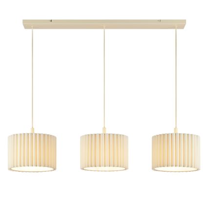Brilliant - Lustre sur câble VELIN 3xE27/20W/230V crème