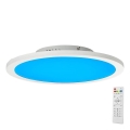 Brilliant - Plafonier RGBW à intensité variable ABIE LED/24W/230V 2700-6500K + télécommande