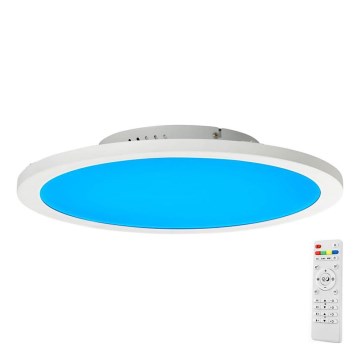 Brilliant - Plafonier RGBW à intensité variable ABIE LED/24W/230V 2700-6500K + télécommande