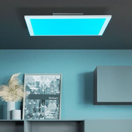 Brilliant - Plafonier RGBW à intensité variable ABIE LED/24W/230V 2700-6500K + télécommande