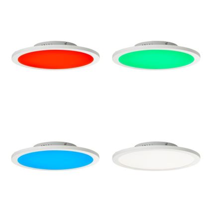 Brilliant - Plafonier RGBW à intensité variable ABIE LED/24W/230V 2700-6500K + télécommande