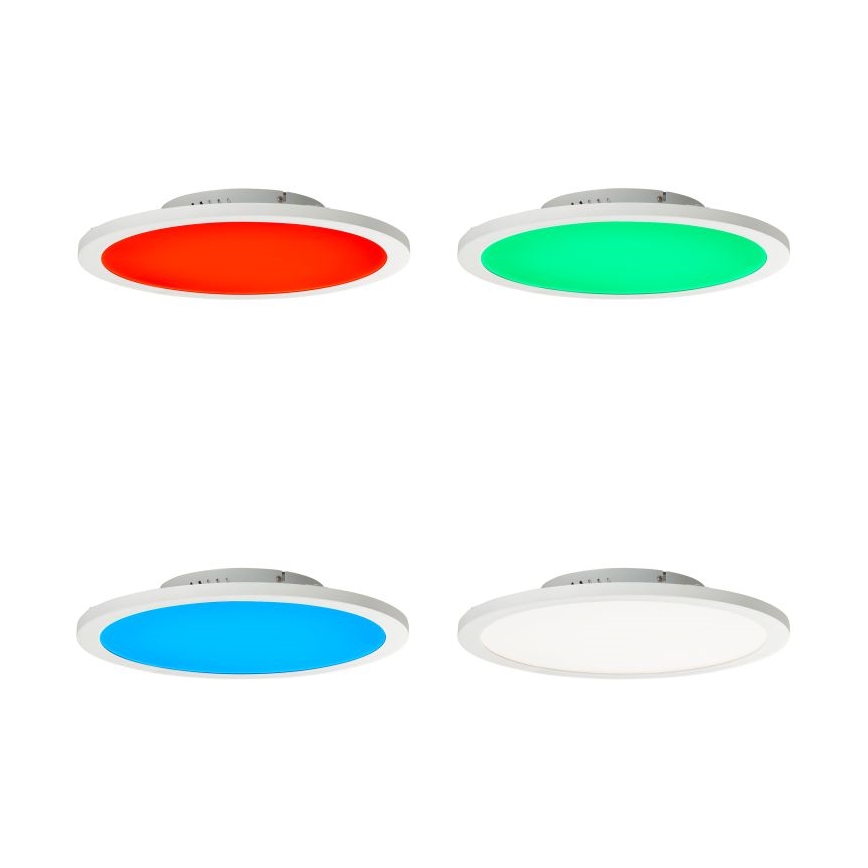 Brilliant - Plafonier RGBW à intensité variable ABIE LED/24W/230V 2700-6500K + télécommande