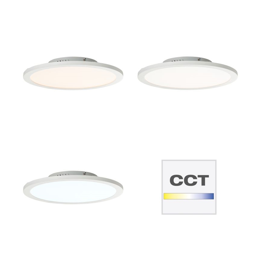 Brilliant - Plafonier RGBW à intensité variable ABIE LED/24W/230V 2700-6500K + télécommande