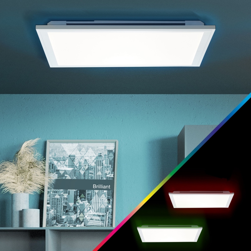 Brilliant - Plafonier RGBW à intensité variable ALLIE LED/24W/230V 2700-6500K + Télécommande