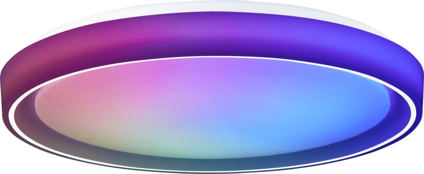 Brilliant - Plafonier RGBW à intensité variable FLOCO LED/34W/230V 3000-6500K d. 49,5 cm blanc + Télécommande