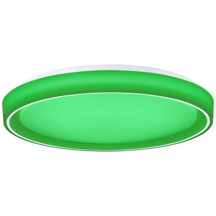 Brilliant - Plafonier RGBW à intensité variable FLOCO LED/34W/230V 3000-6500K d. 49,5 cm blanc + Télécommande