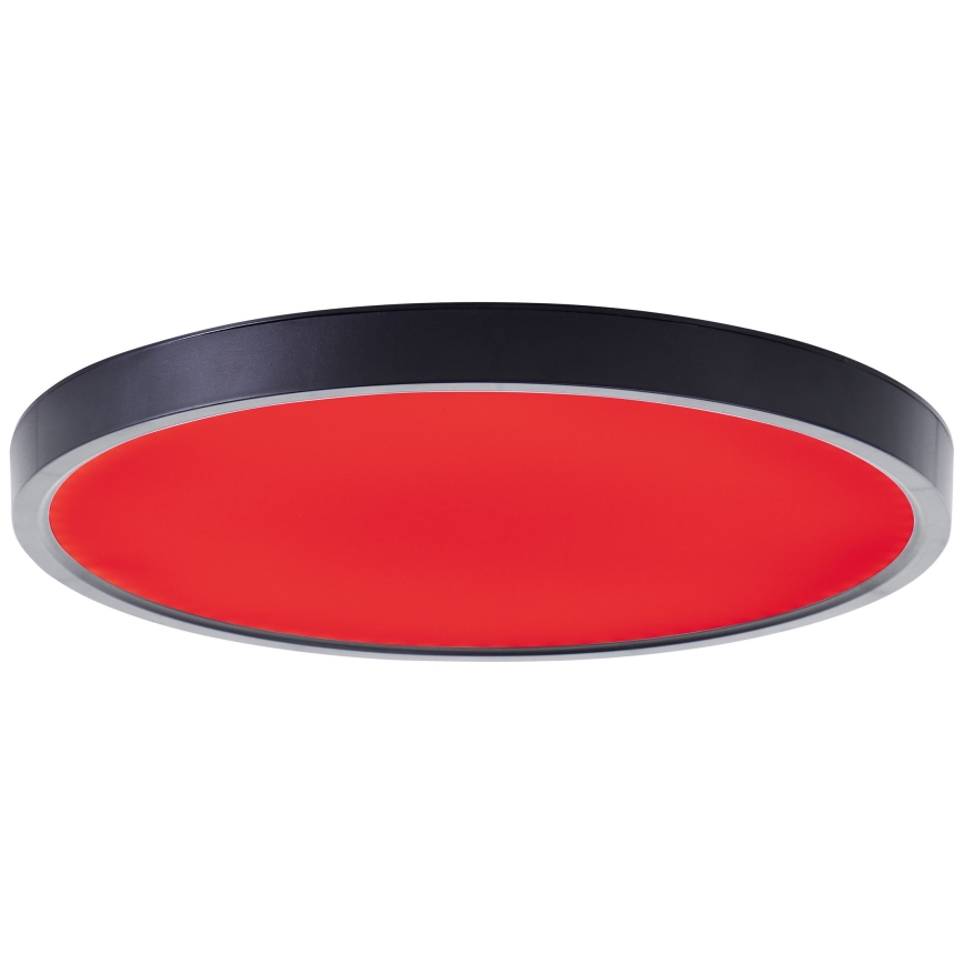 Brilliant - Plafonier RGBW à intensité variable LOTTI LED/16W/230V 3000K d. 30 cm noir Wi-Fi Tuya + Télécommande