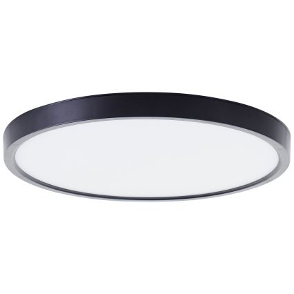 Brilliant - Plafonier RGBW à intensité variable LOTTI LED/16W/230V 3000K d. 30 cm noir Wi-Fi Tuya + Télécommande