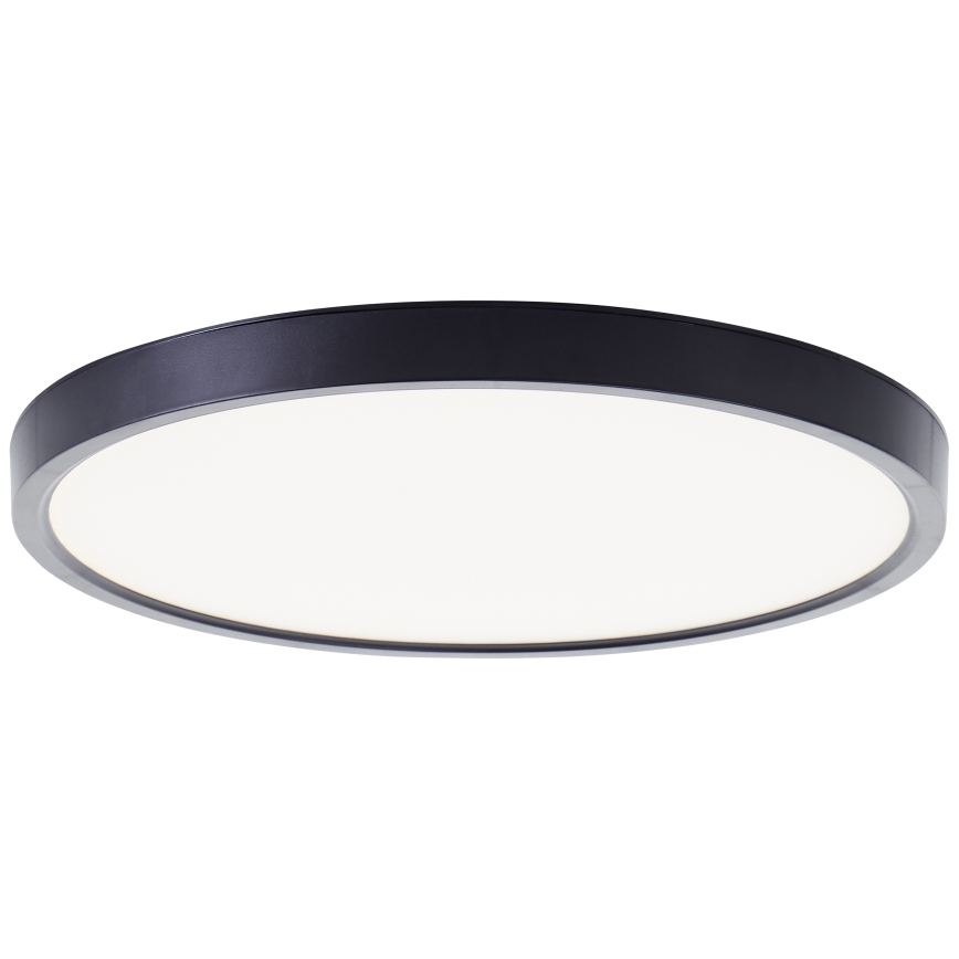 Brilliant - Plafonier RGBW à intensité variable LOTTI LED/16W/230V 3000K d. 30 cm noir Wi-Fi Tuya + Télécommande