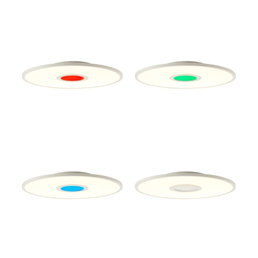 Brilliant - Plafonier RGBW à intensité variable ODELLA LED/24W/230V 2700-6500K + télécommande