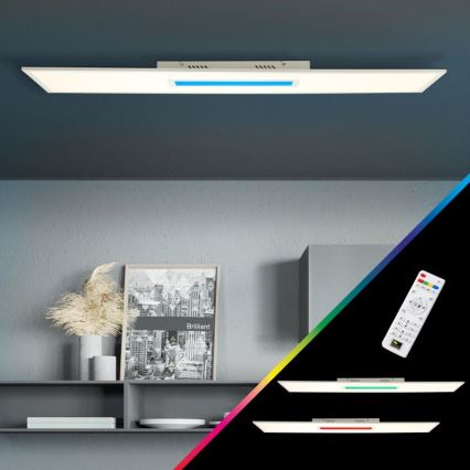 Brilliant - Plafonier RGBW à intensité variable ODELLA LED/37W/230V 2700-6500K + télécommande