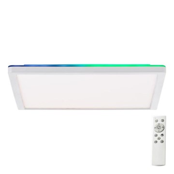 Brilliant - Plafonier RGBW à intensité variable SALTERY LED/20W/230V 3000-6500K + télécommande
