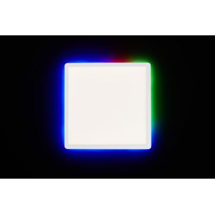 Brilliant - Plafonier RGBW à intensité variable SALTERY LED/20W/230V 3000-6500K + télécommande