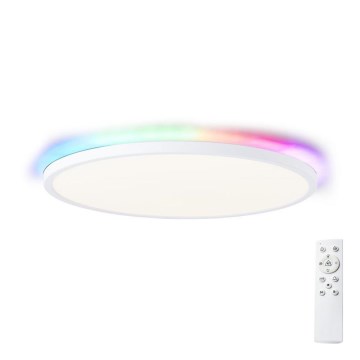 Brilliant - Plafonier RGBW à intensité variable SALTERY LED/22W/230V 3000-6500K + télécommande