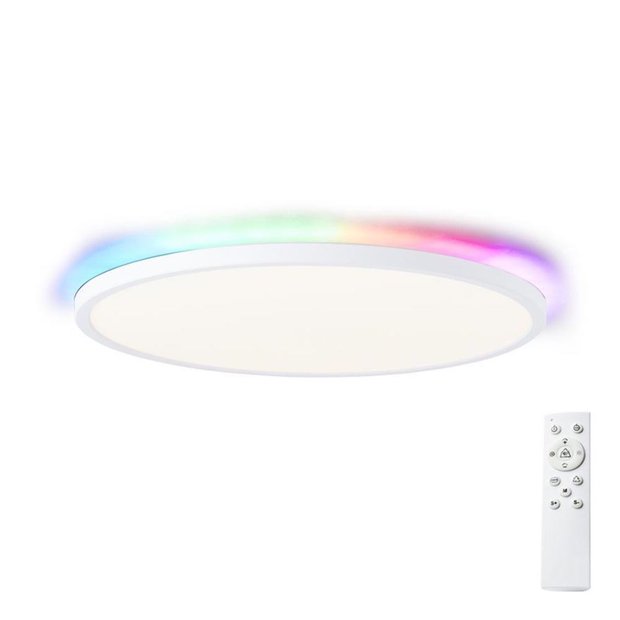 Brilliant - Plafonier RGBW à intensité variable SALTERY LED/22W/230V 3000-6500K + télécommande