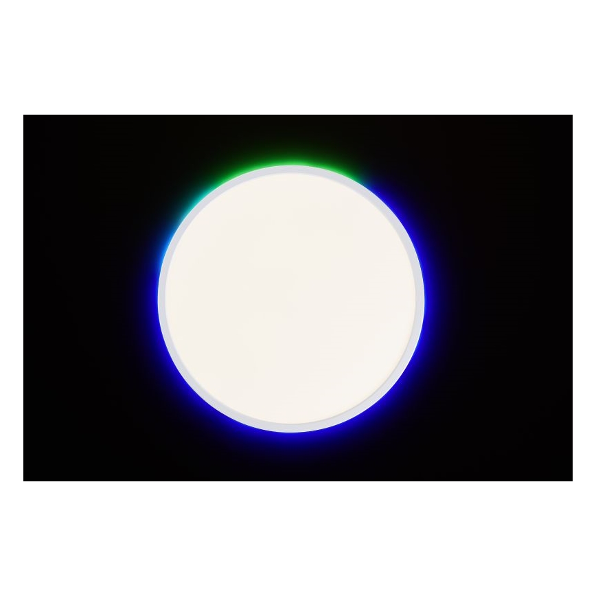 Brilliant - Plafonier RGBW à intensité variable SALTERY LED/22W/230V 3000-6500K + télécommande