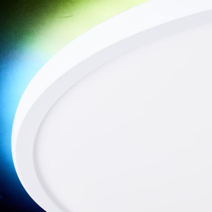Brilliant - Plafonier RGBW à intensité variable SALTERY LED/22W/230V 3000-6500K + télécommande