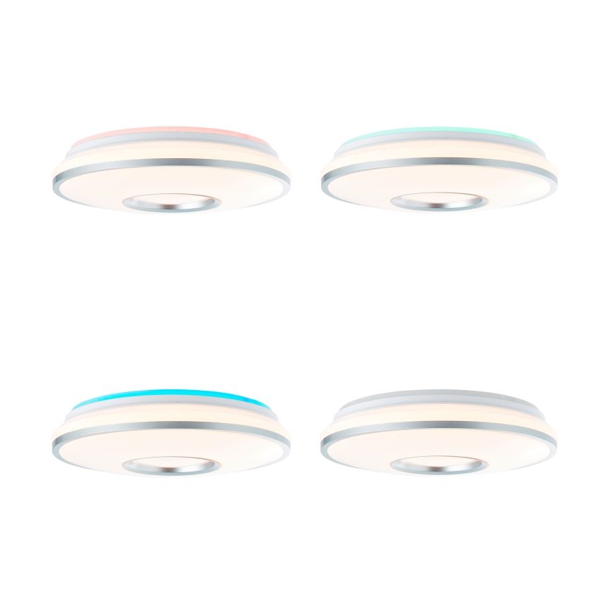 Brilliant - Plafonier RGBW à intensité variable VISITATION LED/24W/230V 3000-6500K + télécommande