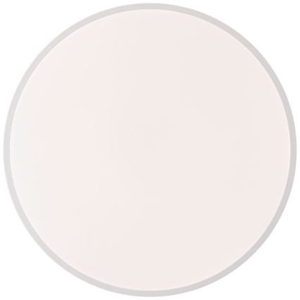 Brilliant - Plafonnier à intensité variable BAARLO LED/36W/230V 3000-6500K d. 50 cm blanc/figuier caoutchouc + télécommande - FSC certifié