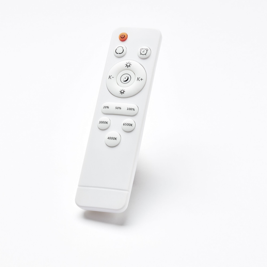 Brilliant - Plafonnier à intensité variable BAARLO LED/36W/230V 3000-6500K d. 50 cm noir/figuier caoutchouc + télécommande - FSC certifié